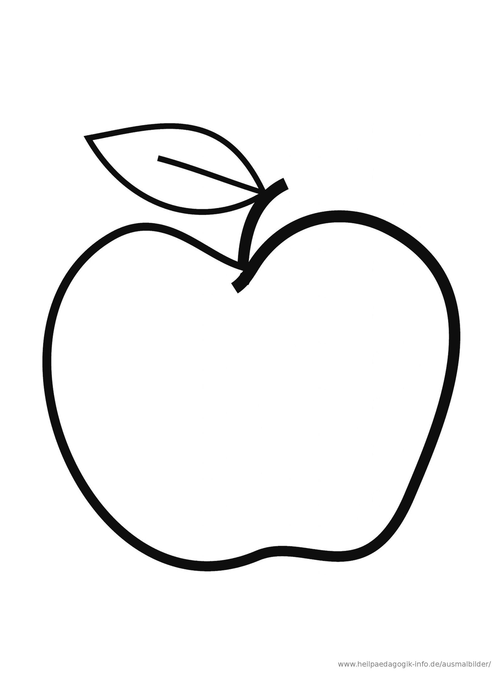 Malvorlage Apfel | Malvorlagen, Ausmalbilder, Ausmalen bei Ausmalbild Apfel