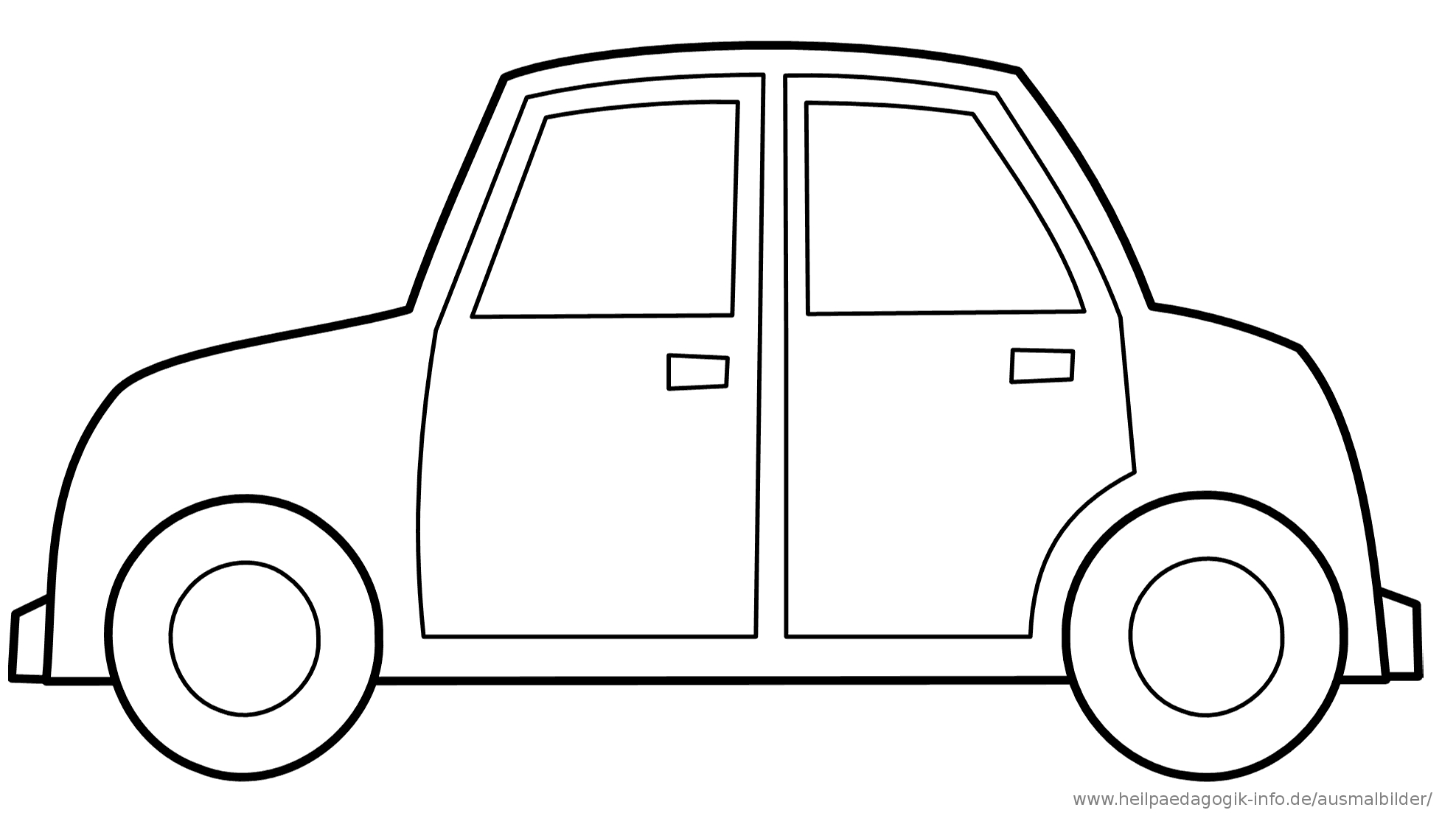 Malvorlage Auto Einfach | Malvorlage Auto, Ausmalbilder bestimmt für Malvorlage Auto Einfach