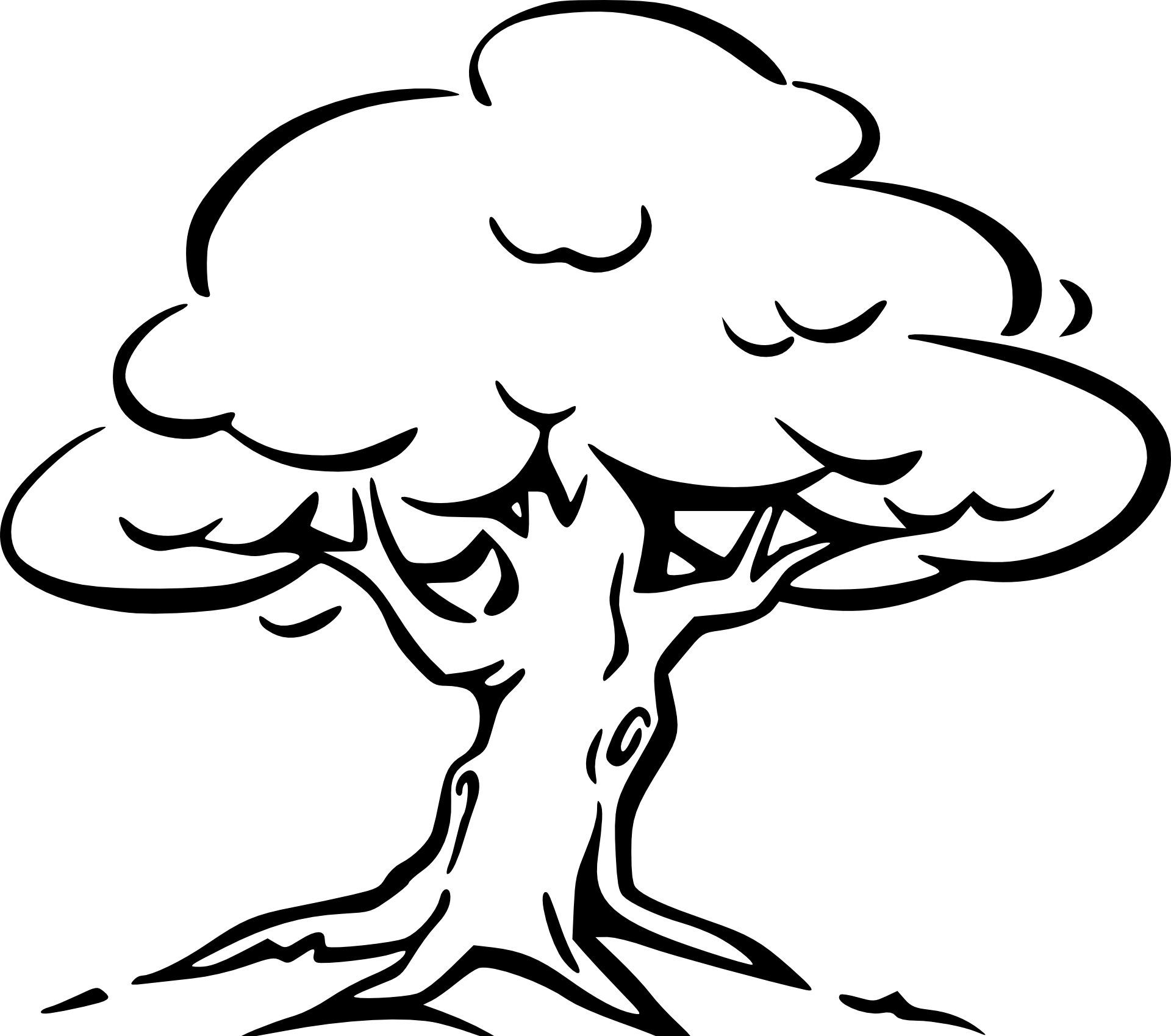 Malvorlage Baum Kostenlos | Ausmalbilder, Ausmalen, Baummalerei ganzes Malvorlage Baum