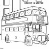 Malvorlage Doppeldecker Bus | Fahrzeuge - Ausmalbilder verwandt mit Bastelvorlage Bus
