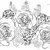 Malvorlage Erwachsene Rosen Blumenstrauß - Ausmalbilder bestimmt für Rose Malvorlage