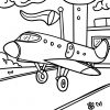 Malvorlage Flugzeug | Fahrzeuge - Ausmalbilder Kostenlos für Flugzeug Zum Ausmalen