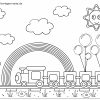 Malvorlage Kleine Kinder - Eisenbahn - Ausmalbilder bei Malvorlagen Eisenbahn