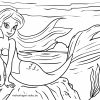 Malvorlage Meerjungfrau - Ausmalbilder Kostenlos Herunterladen bei Ausmalbilder Strand