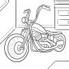 Malvorlage Motorrad | Fahrzeuge - Ausmalbilder Kostenlos über Motorrad Malvorlage