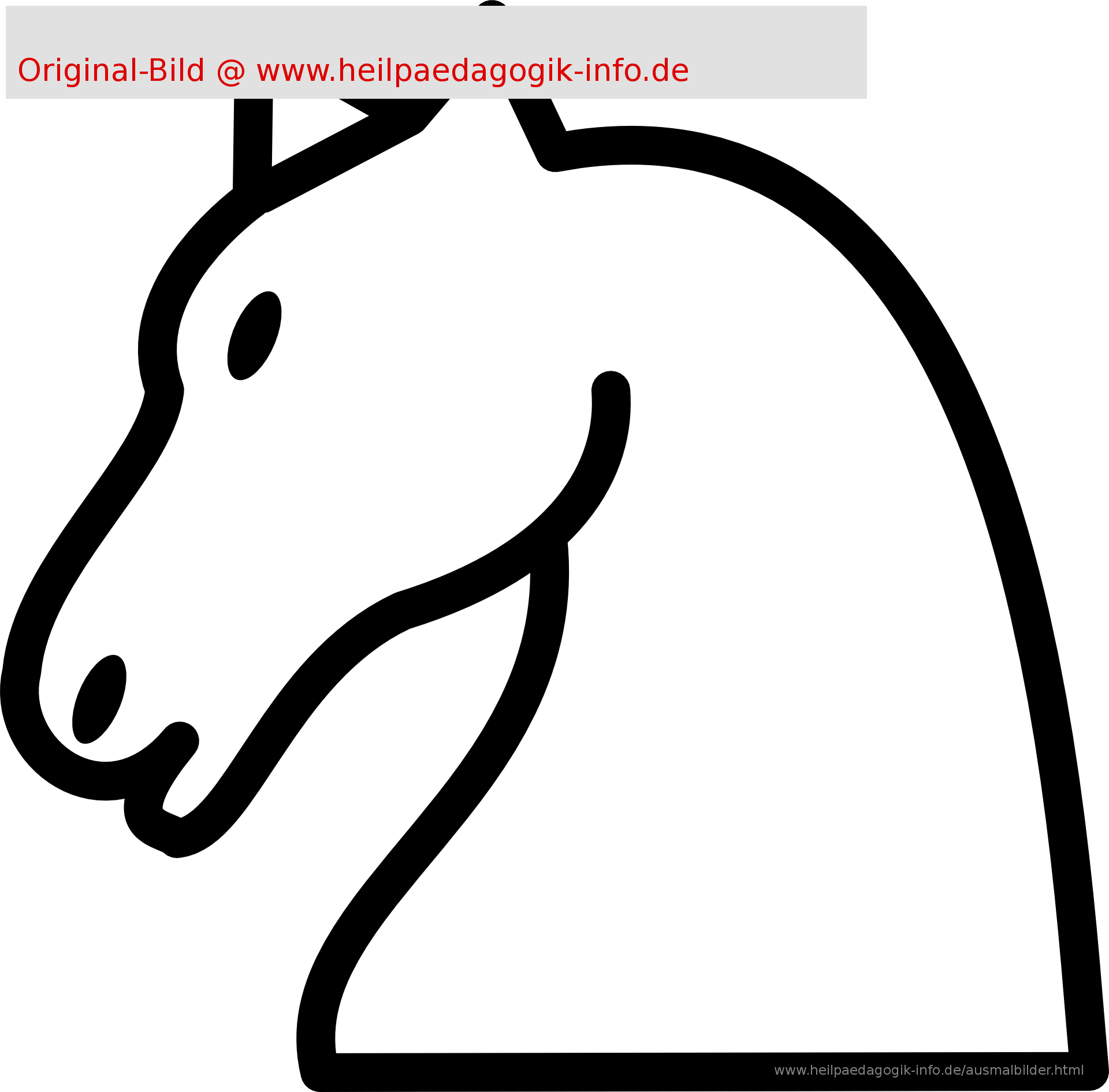 Malvorlage Pferdekopf Einfach | Coloring And Malvorlagan für Ausmalbilder Pferdekopf