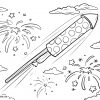 Malvorlage Silvester Rakete | Feiertage - Ausmalbilder bei Malvorlage Rakete