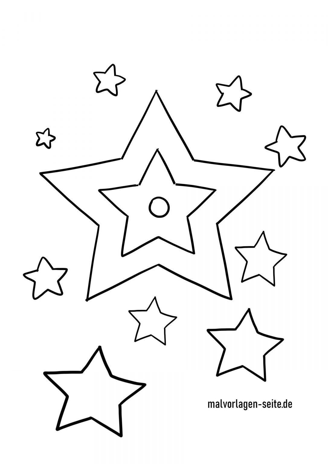 ausmalbilder sterne