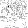 Malvorlage Weihnachtsmann Rentiere | Weihnachten ganzes Malvorlage Weihnachtsmann