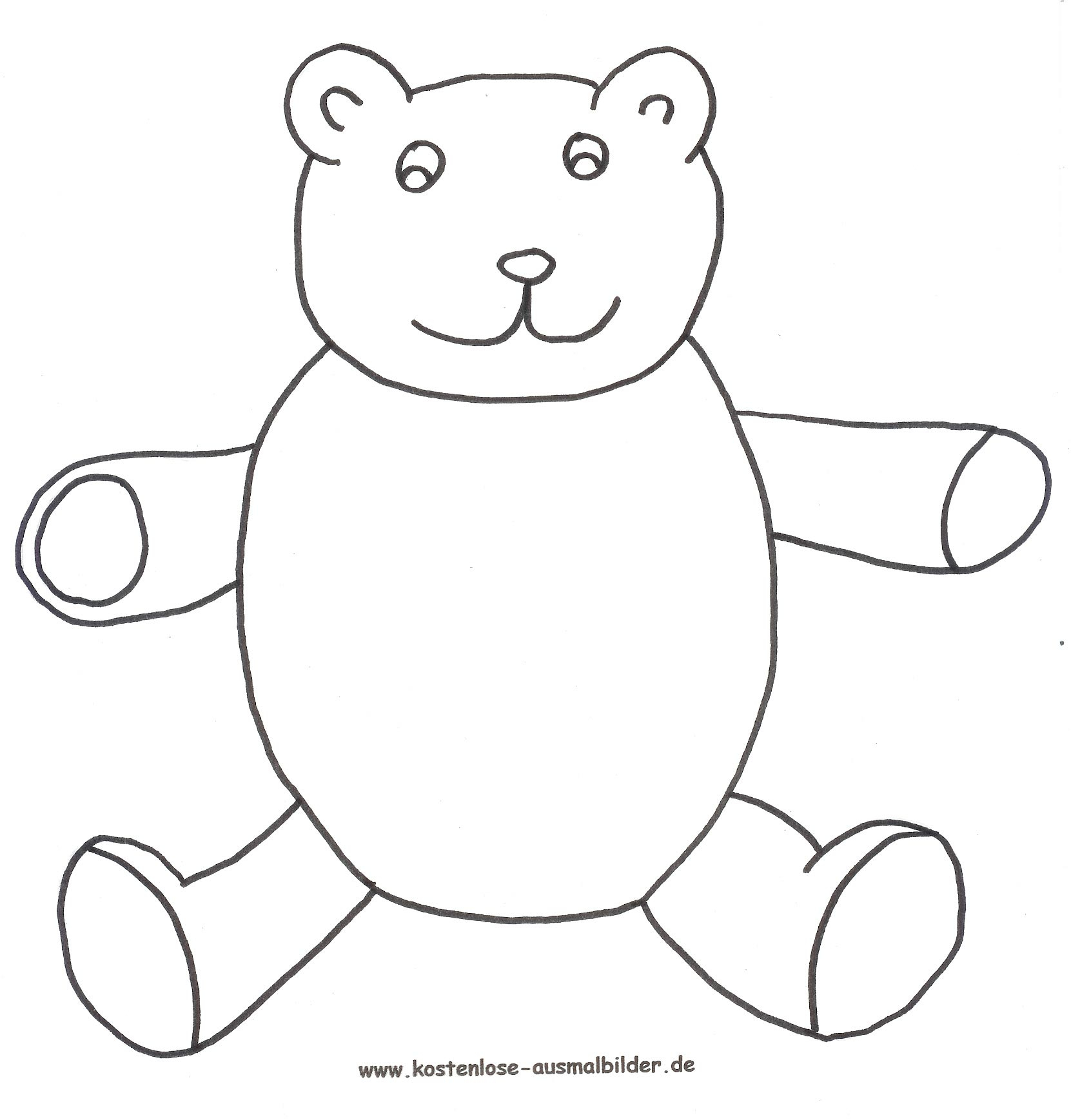 Malvorlagen - Ausmalbilder Teddy | Ausmalbilder Figuren Zum verwandt mit Teddybär Zum Ausmalen