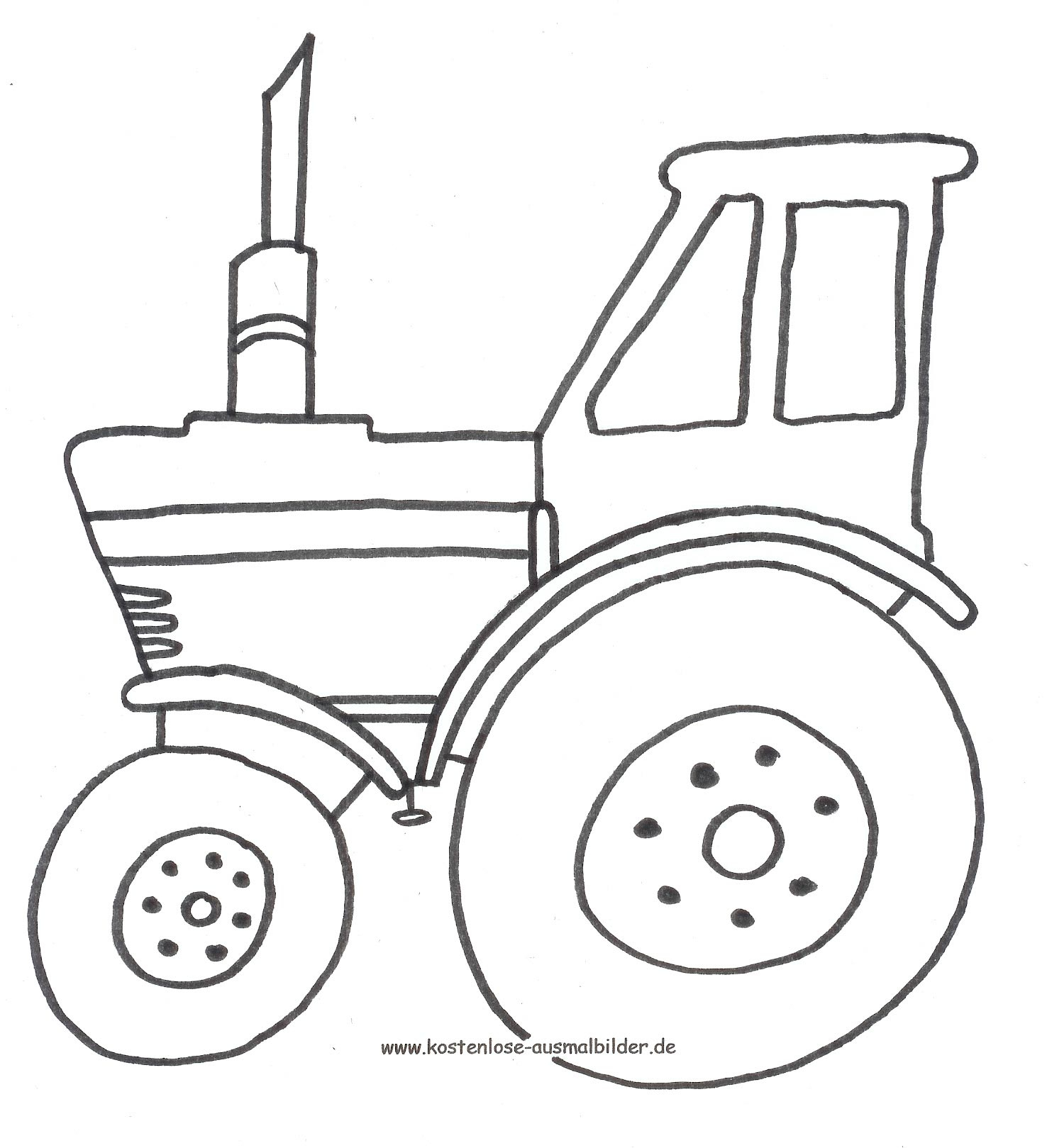 Malvorlagen - Ausmalbilder Traktor | Ausmalbilder innen Malvorlage Traktor