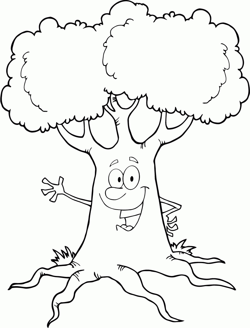 Malvorlagen Baum Ausmalbilder #2002578 - Affefreund für Malvorlagen Baum
