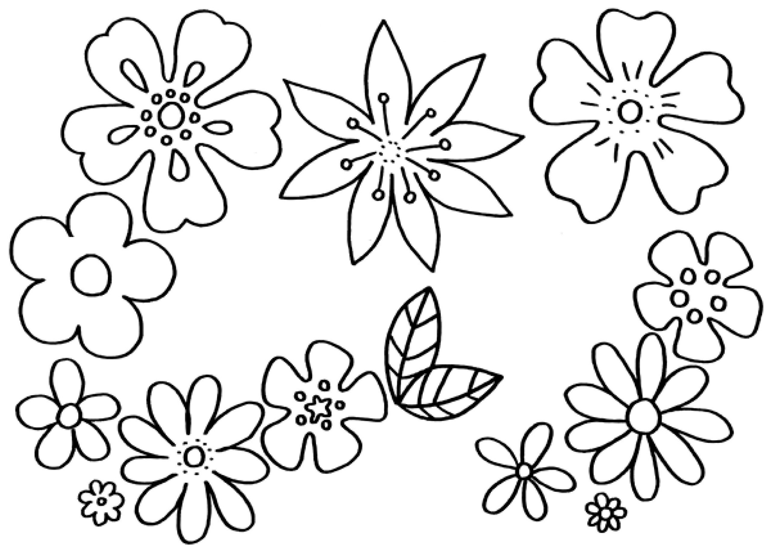 Malvorlagen Blumen - Kostenlose Ausmalbilder | Mytoys Blog innen