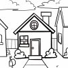 Malvorlagen Und Ausmalbilder Von Gebäuden Und Häusern mit Zeichnungsvorlagen Für Kindergartenkinder