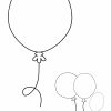 Malvorlagen Und Briefpapier Gratis Zum Drucken - Basteln Mit bei Luftballon Malvorlage