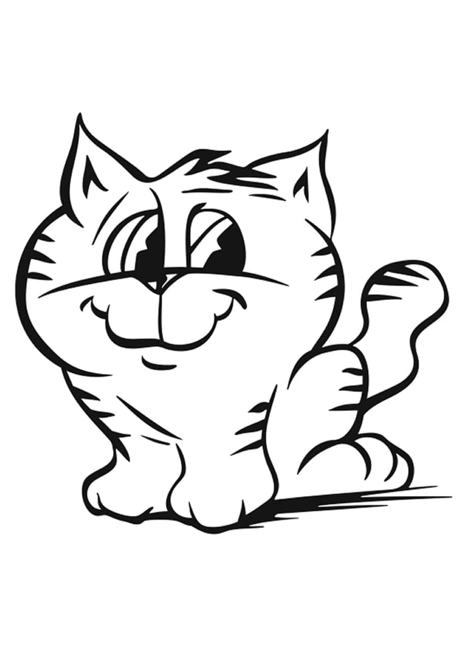 Malvorlagen Von Katzen. Drucken Sie 100 Kostenlose Schwarz in Katzenbilder Comic