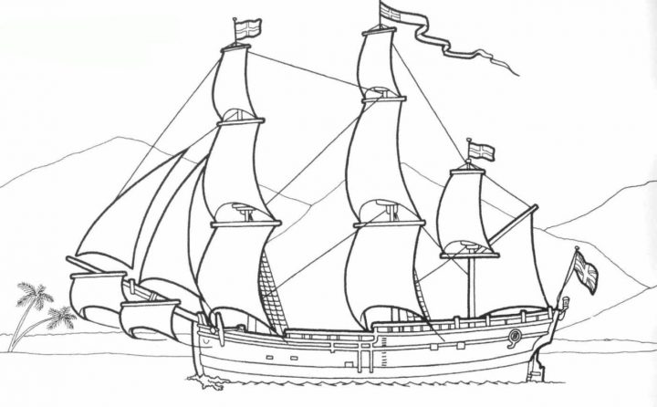 malvorlage piratenschiff  kinderbilderdownload