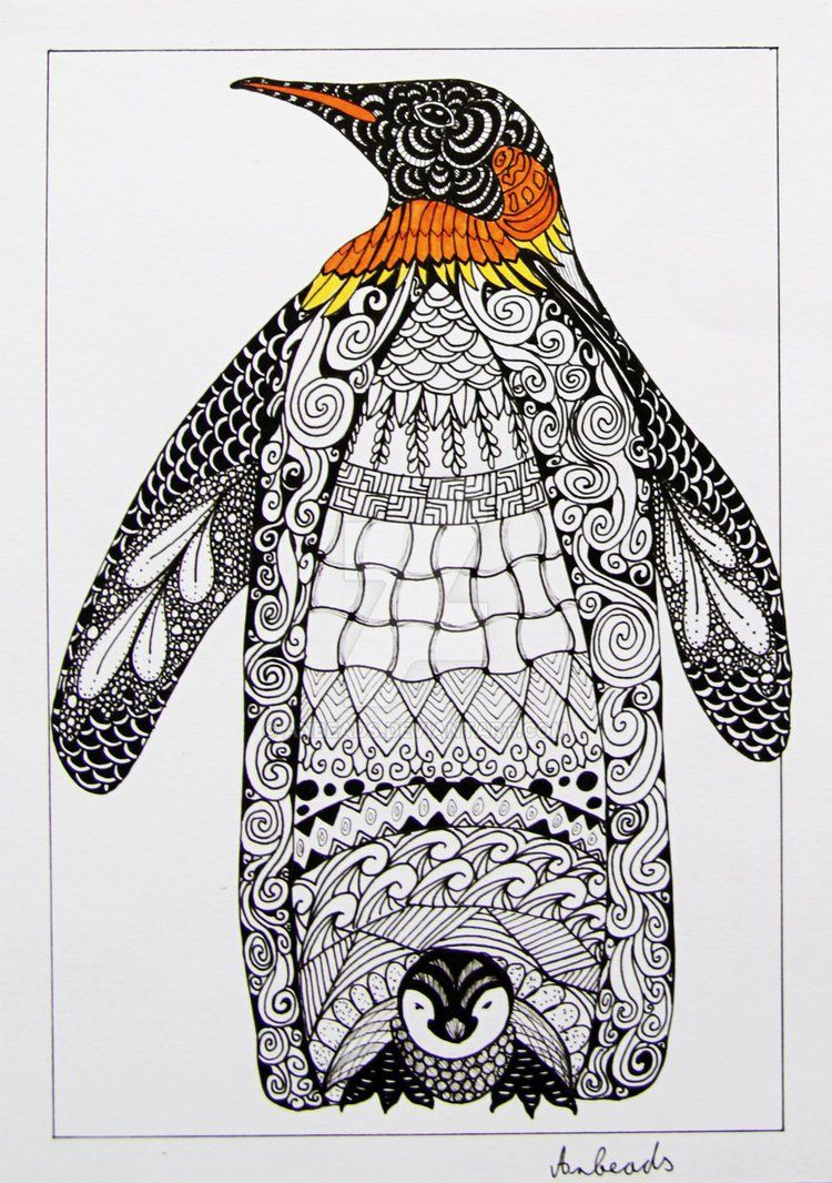 Mandala Pinguin | Pinguin Tattoo, Pinguine, Bilder über Pinguin Mandala