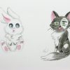 Manga Tiere Zeichnen Lernen #2: Hase Und Katze / Manga Zeichenkurs / Comic  Tiere mit Manga Tiere