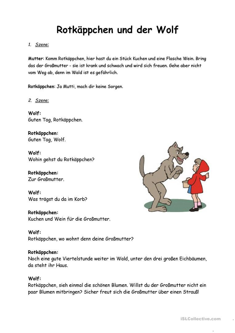 Märchen Rotkäppchen | Märchen Grundschule, Lesewerkstatt für Märchenrätsel Für Kindergartenkinder