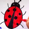Marienkäfer Zeichnen 🐞 Malen Für Kinder 🐞 How To Draw A Ladybug 🐞 Как  Нарисовать Божью Коровку für Marienkäfer Selber Zeichnen