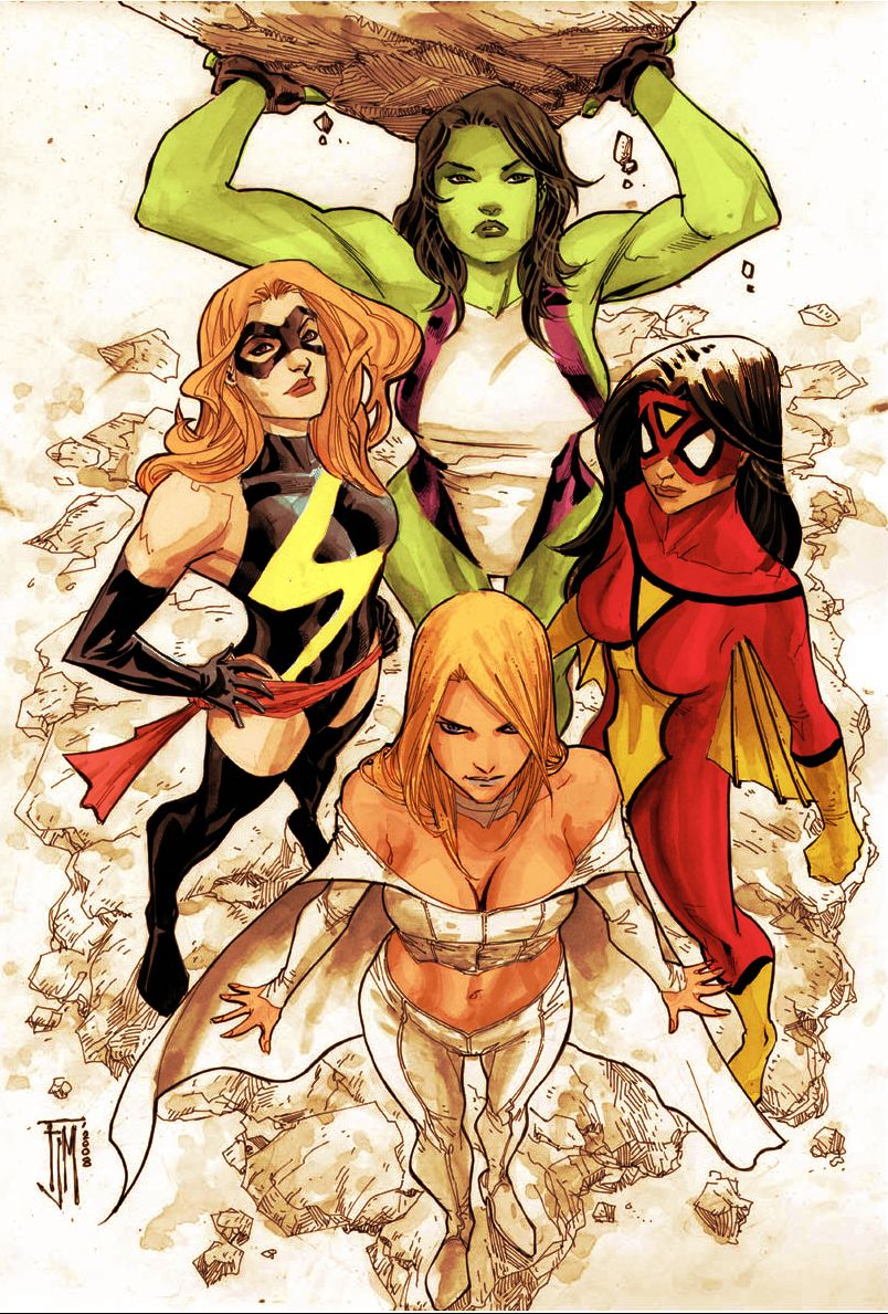 Marvel Women Comics | The Women Of Marvel // Artwork By bei Comicfiguren Frauen