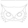 Masque Chouette Hibou Eulen-Maske. Das Trendige Tier Zum in Tiermasken Vorlagen