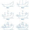 Mayflower Ship Drawing Lesson | Schiff Zeichnen, Zeichnungen bei Schiff Malen