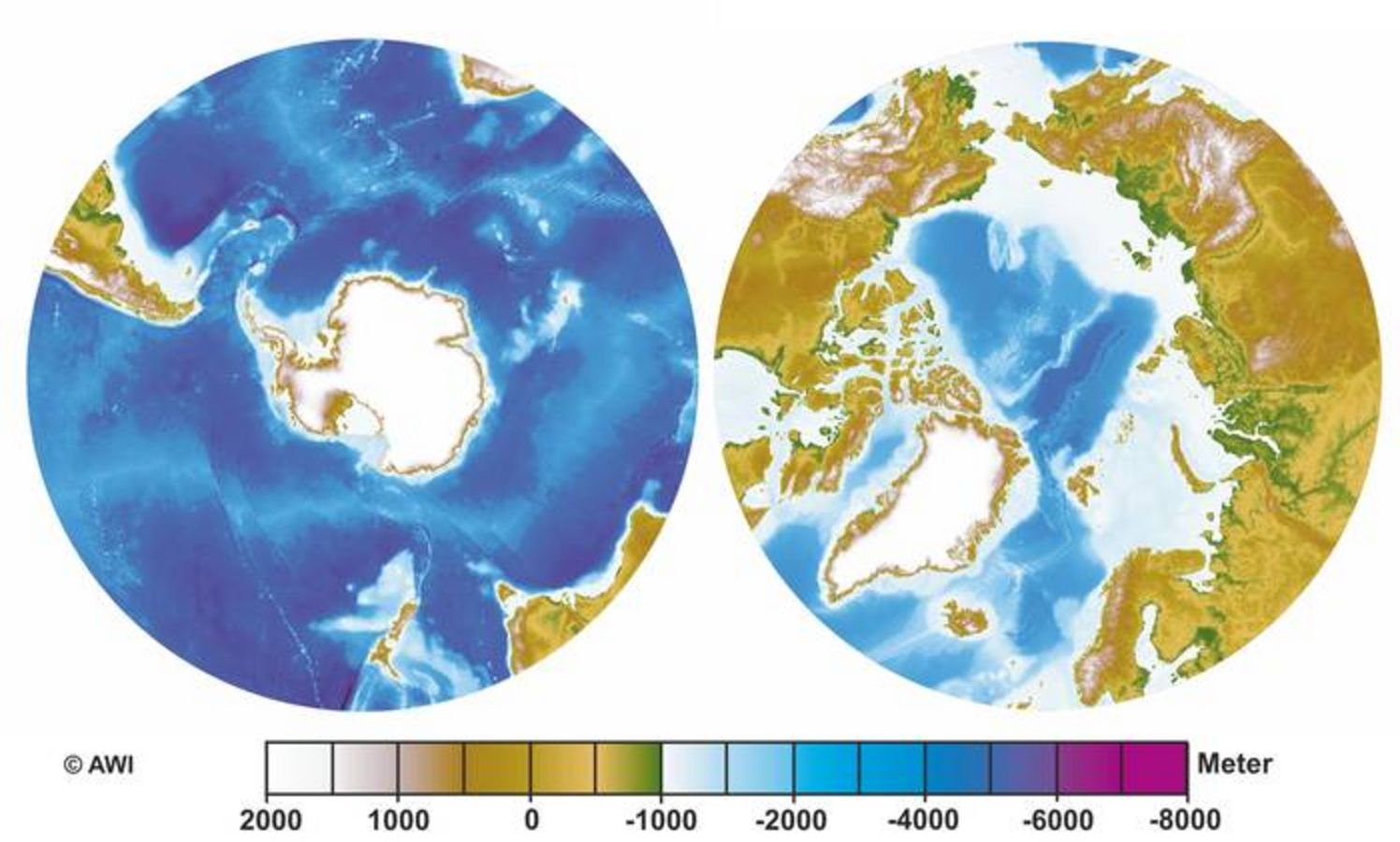 Meereisportal: Unterschiede Arktis Und Antarktis bestimmt für Warum Ist Der Südpol Kälter Als Der Nordpol