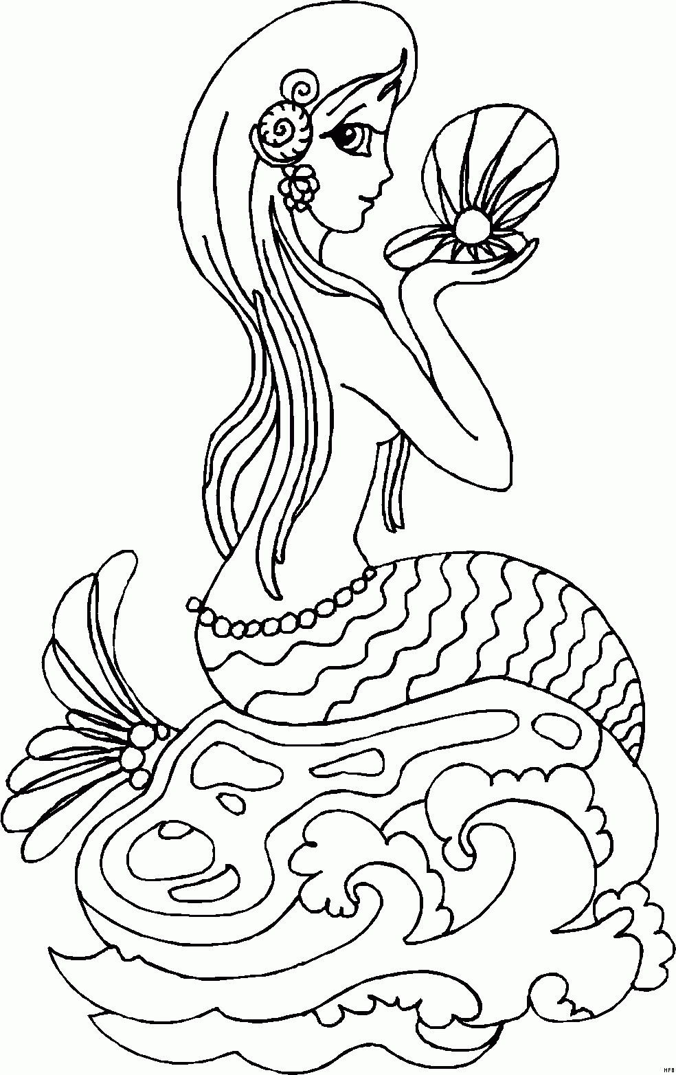 Meerjungfrau Ausmalbild &amp; Malvorlage (Comics) ganzes Malvorlage Meerjungfrau