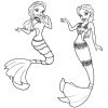 Meerjungfrau : Ausmalbilder, Kostenlose Spiele, Bilder Für mit Meerjungfrauen Ausmalbilder