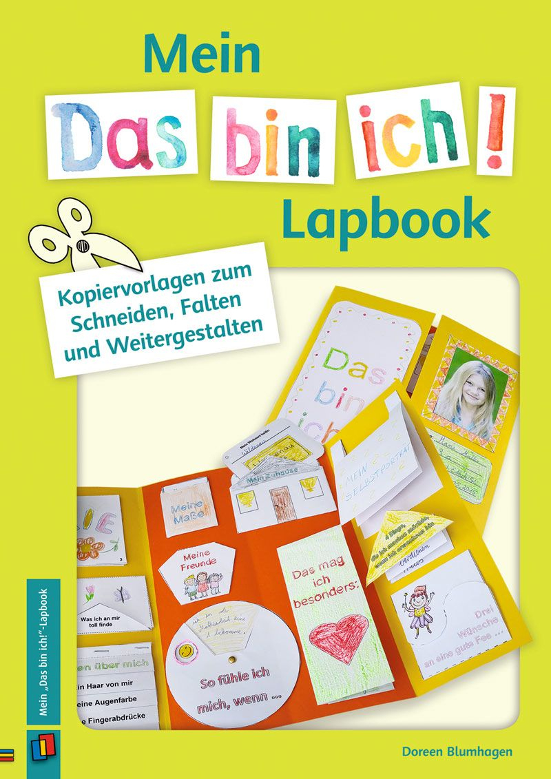 Mein „Das Bin Ich!“-Lapbook | Kindergarten Portfolio bei Portfolio Kindergarten Kopiervorlagen