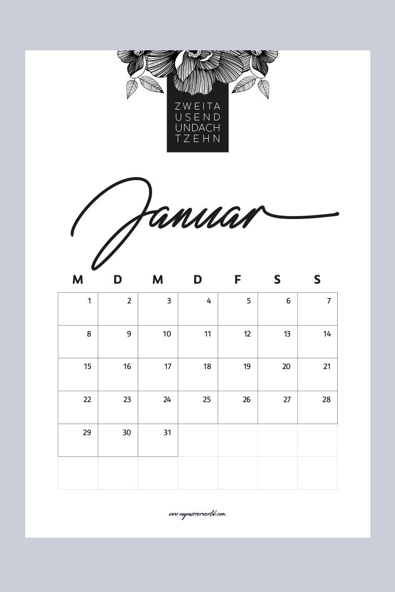 Meine Kalender 2018 Zum Ausdrucken Für Dich | Kalender Zum für Bastelkalender Zum Ausdrucken