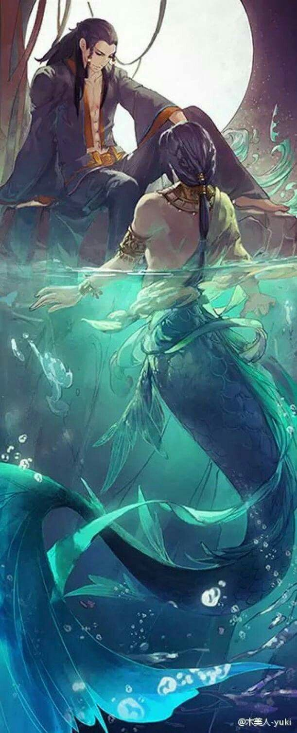 Mermaid | Fantasy Kunst, Kunst Mit Meerjungfrauen, Anime in Anime Meerjungfrau