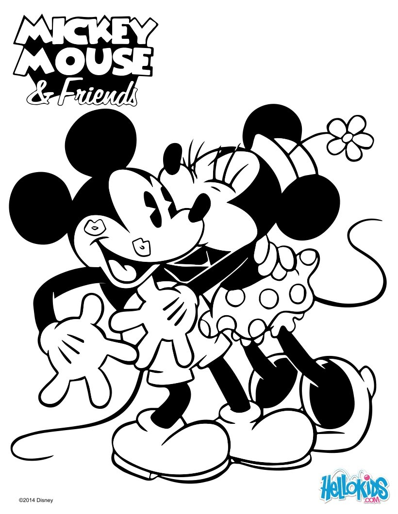 Micky Maus Zum Ausmalen - Ausmalbilder - Ausmalbilder mit Micky Maus Bilder Ausdrucken