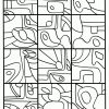 Mondrian - Coloring - Coloriage - Kunst Em 2020 | Aulas De in Hundertwasser Zum Ausmalen