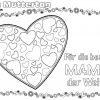 Muttertag Ausmalbild &amp; Malvorlage ❦ Gruß Mit Herz (Mit in Zauberbilder Zum Ausmalen