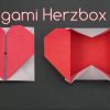 Muttertagsgeschenke Basteln: Einfache Origami Herzbox Falten - Diy bei Muttertagsgeschenke Selber Basteln