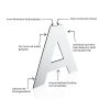 My 3D-Buchstaben Alu-Dibond verwandt mit Bilder Aus Buchstaben