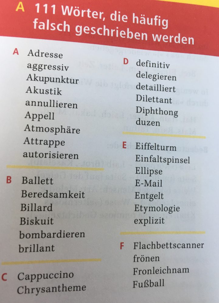 Na, Dann Buchstabbieren Sie Mal … – Deutschmeisterei.de verwandt mit Wörter Die Mit I Anfangen