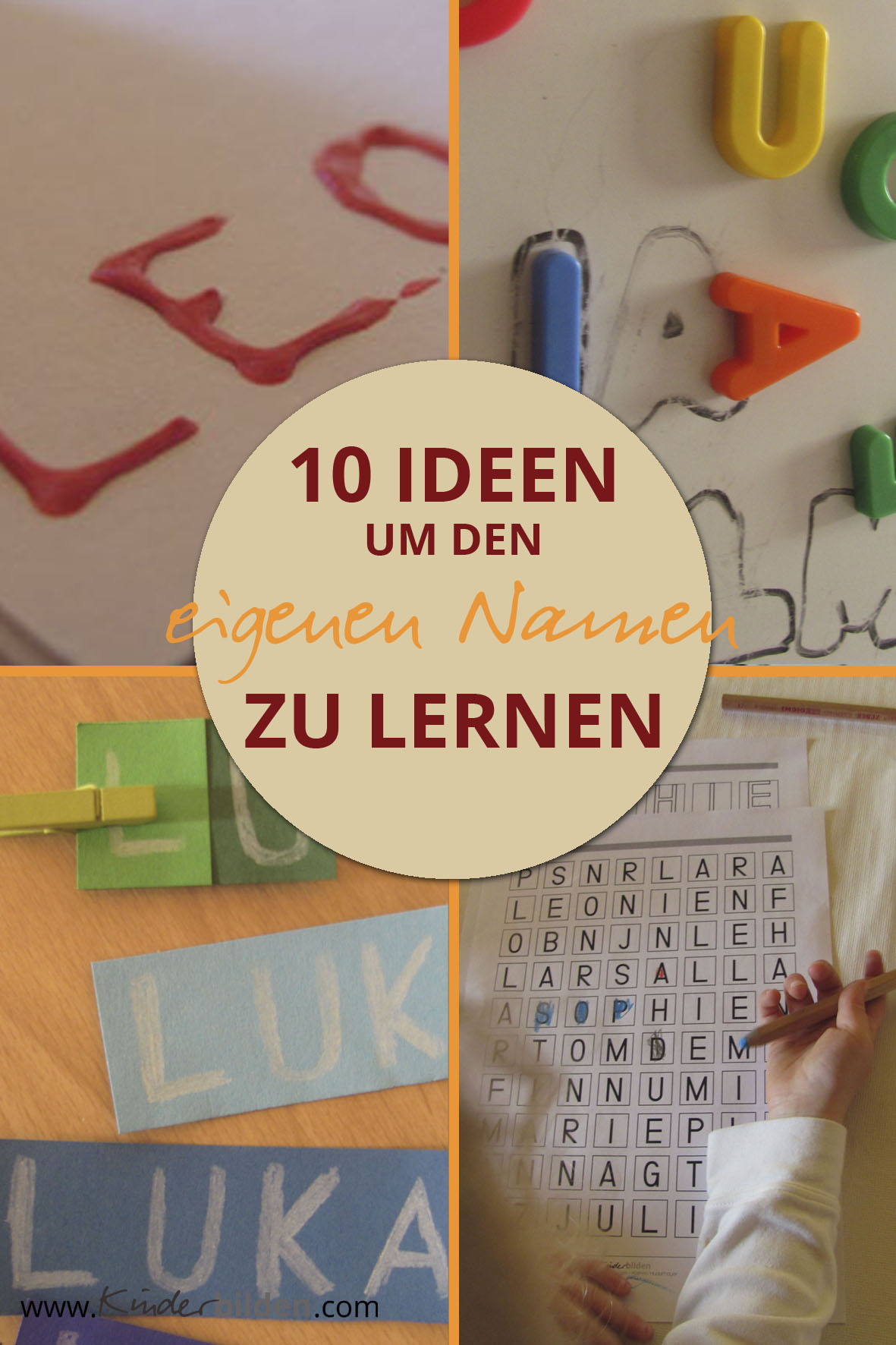 Namen Erkennen Und Schreiben Lernen – Eine Hand Voll in Spielerisch Buchstaben Lernen