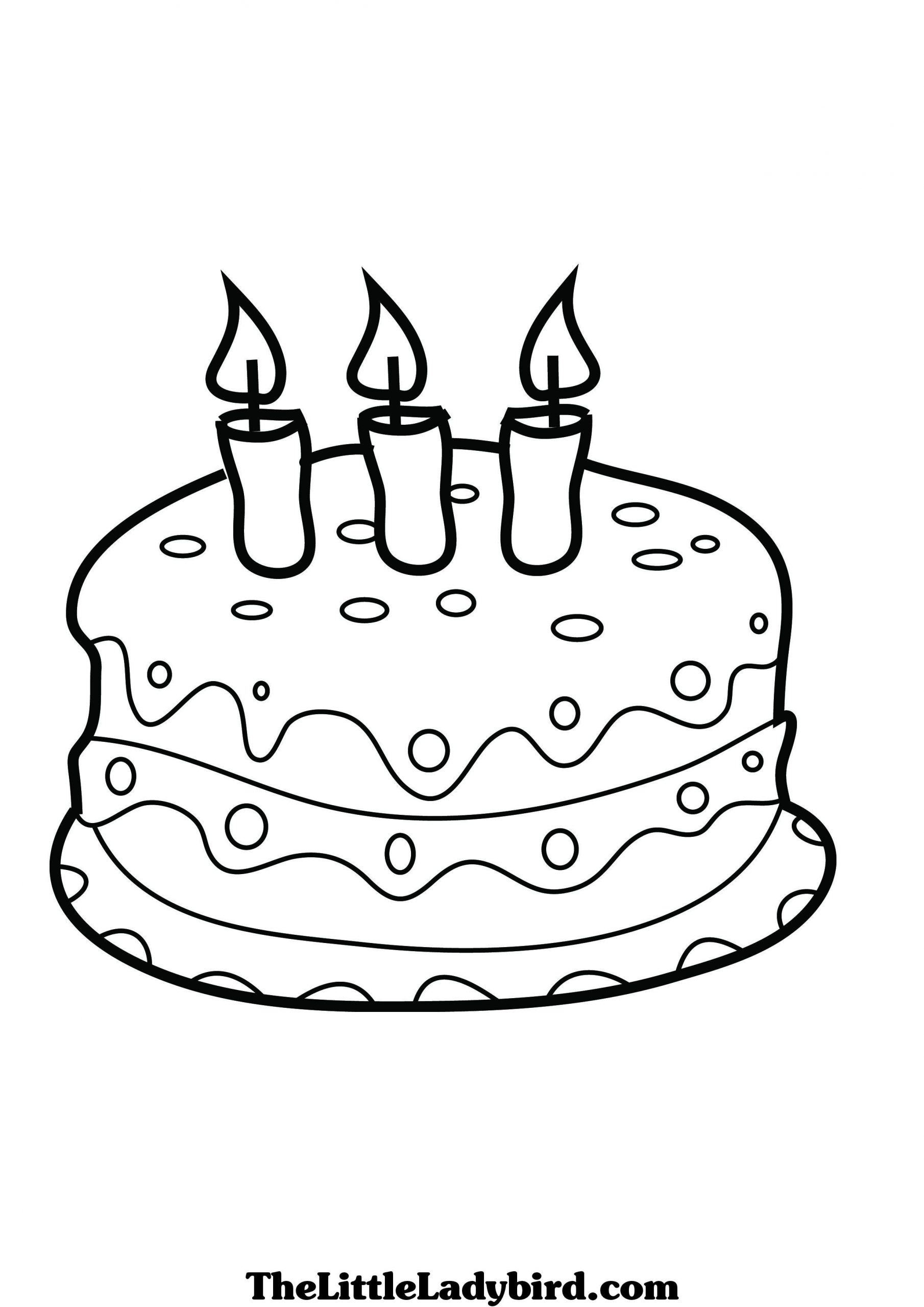 Neu Torte Ausmalen | Geburtstag Malvorlagen, Kinder ganzes Malvorlage Geburtstagskuchen