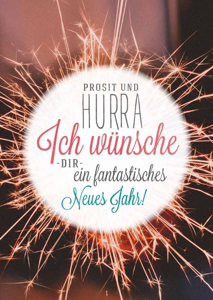 Neujahrsgrüße » Kreative Neujahrswünsche Zum Download (Mit bei Glückwünsche Zu Silvester Neujahr