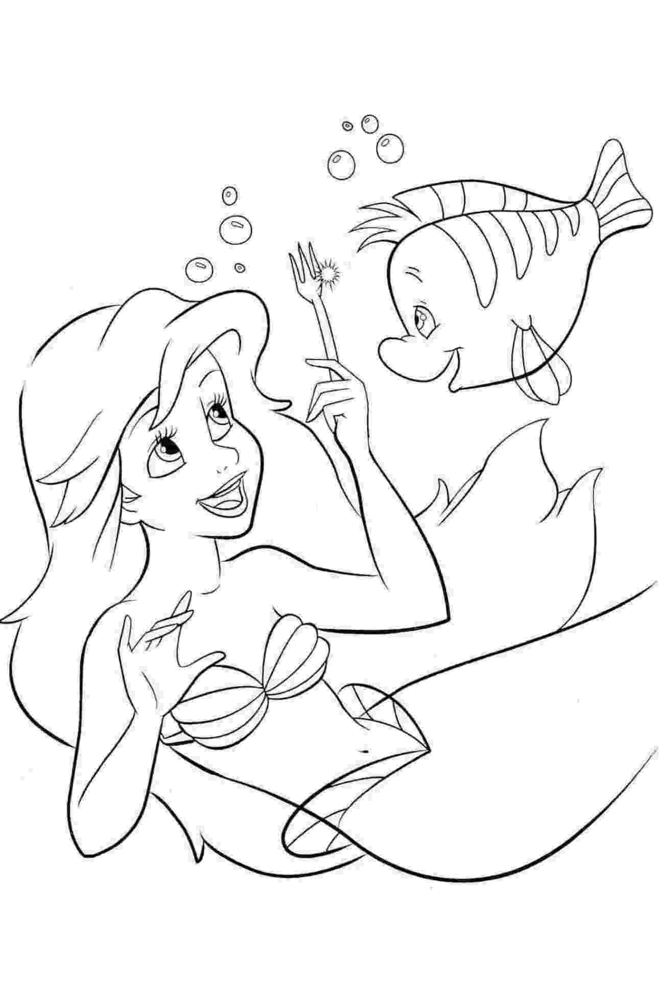New Arielle Die Meerjungfrau Disney Malvorlage (Mit Bildern mit Arielle Malvorlage