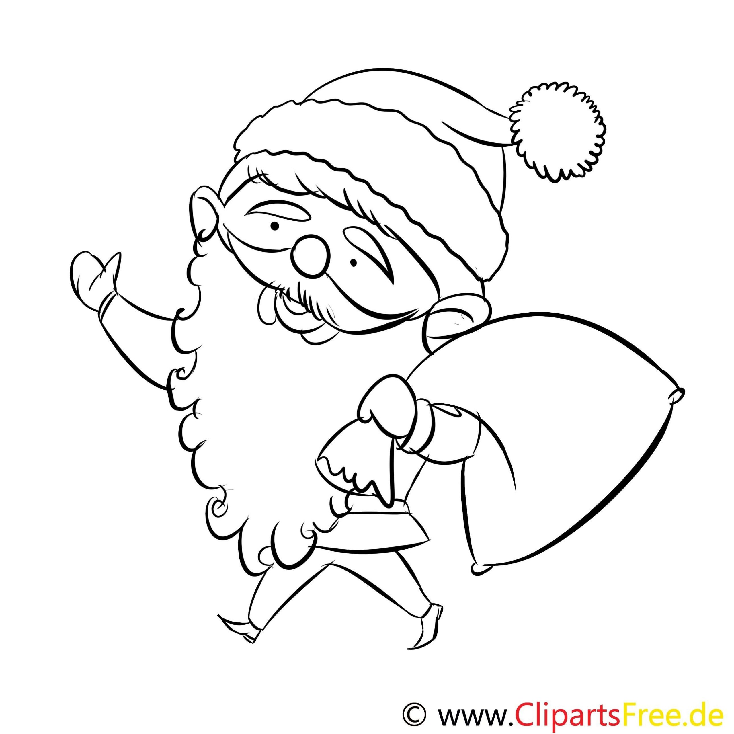 New Weihnachtsmann Zum Ausdrucken | Malvorlagen über Weihnachtsmann Bilder Zum Ausdrucken