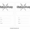 Ninjago Einladungskarten Zum Kindergeburtstag Oder Party über Geburtstagskarten Vorlagen Zum Ausdrucken
