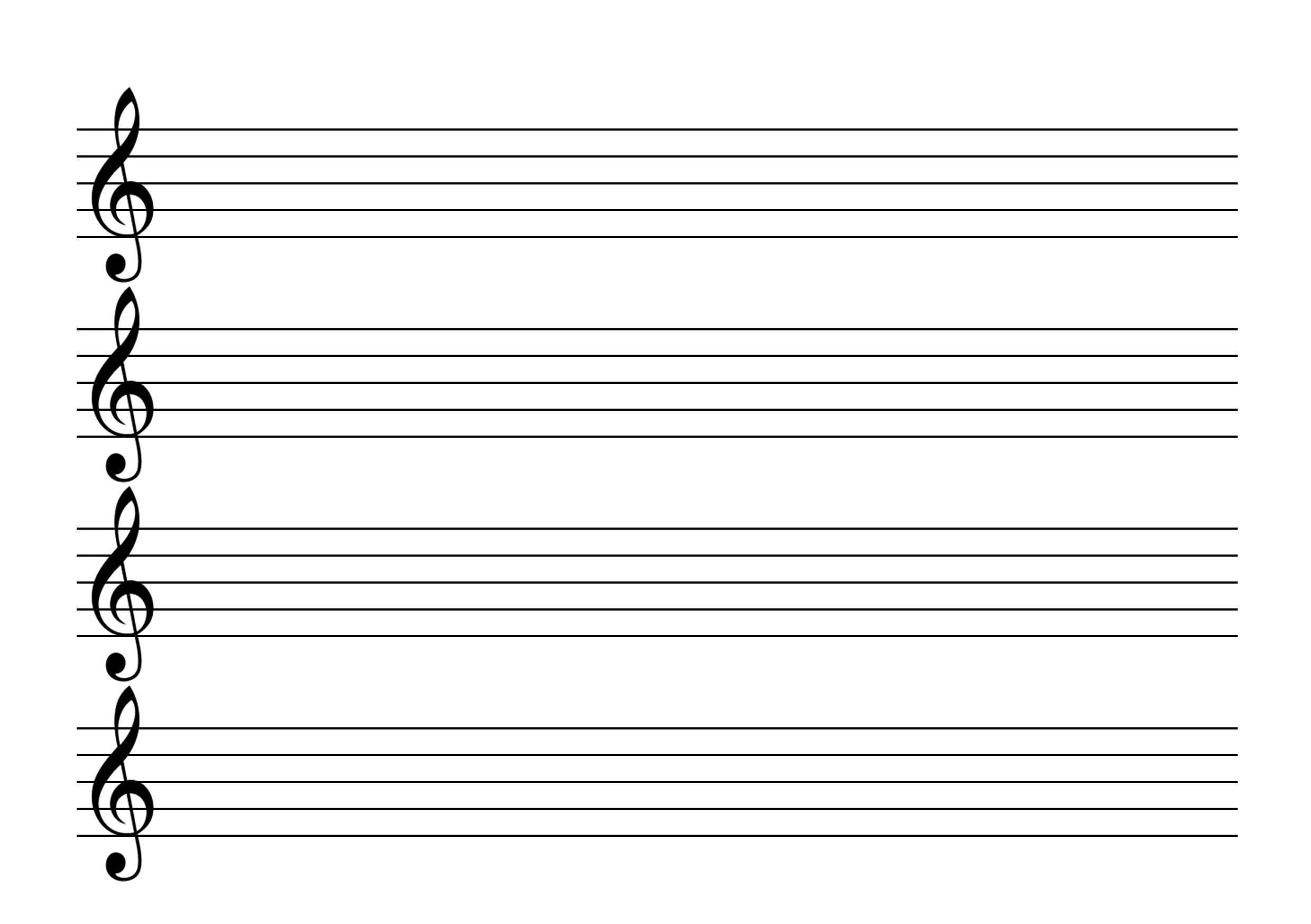 Notenlinien Mit Violinschlüssel (Mit Bildern) | Notenlinien bei Notenblätter Zum Ausdrucken Kostenlos
