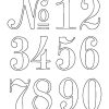 Numbers Stencil (Mit Bildern) | Stencil Lettering, Druckbare ganzes Zahlenschablonen Zum Ausdrucken Kostenlos