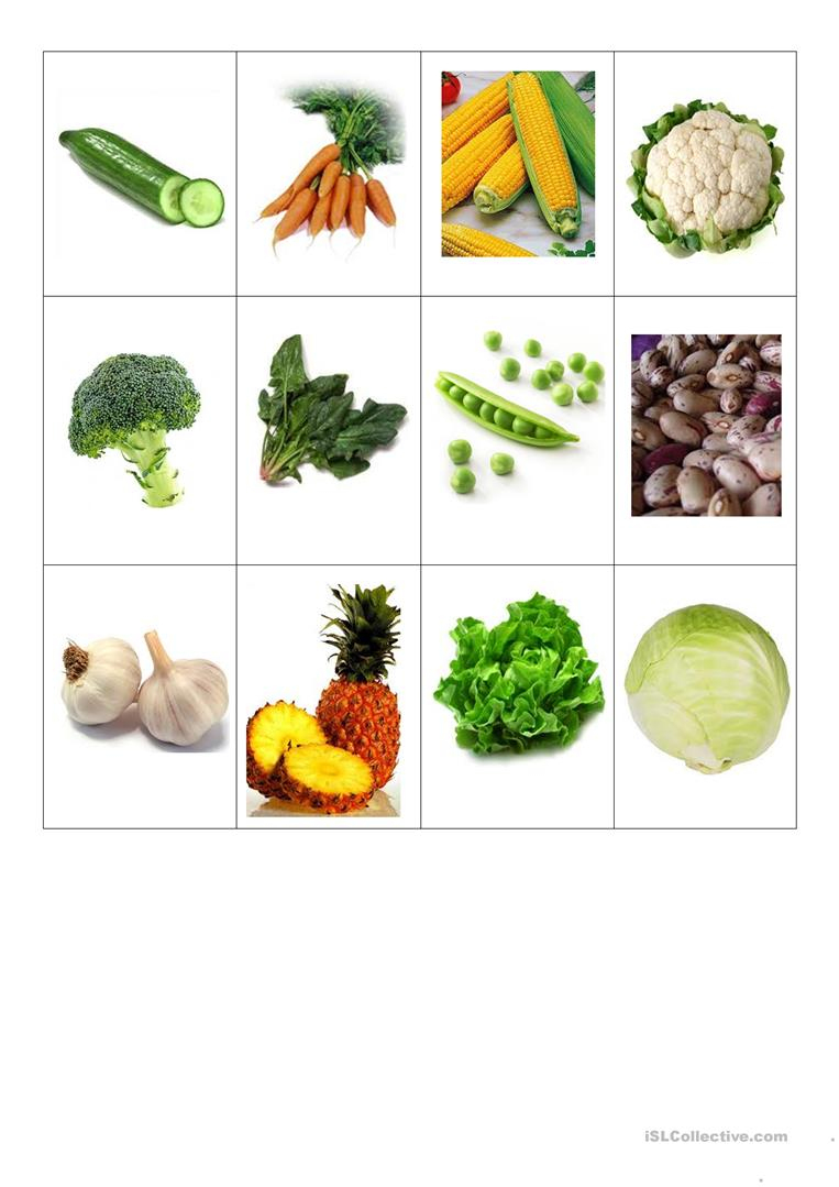 Obst Und Gemüse - Memory - Deutsch Daf Arbeitsblatter verwandt mit Bilder Obst Und Gemüse Zum Ausdrucken