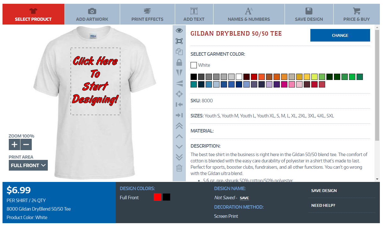 Online T-Shirt Designer Tool | Design Your Own Custom T bei Shirt Designer Online